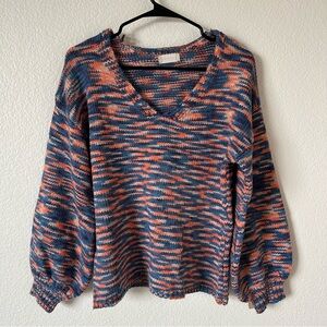 Altar'd State Multicolor V-Neck Sweater